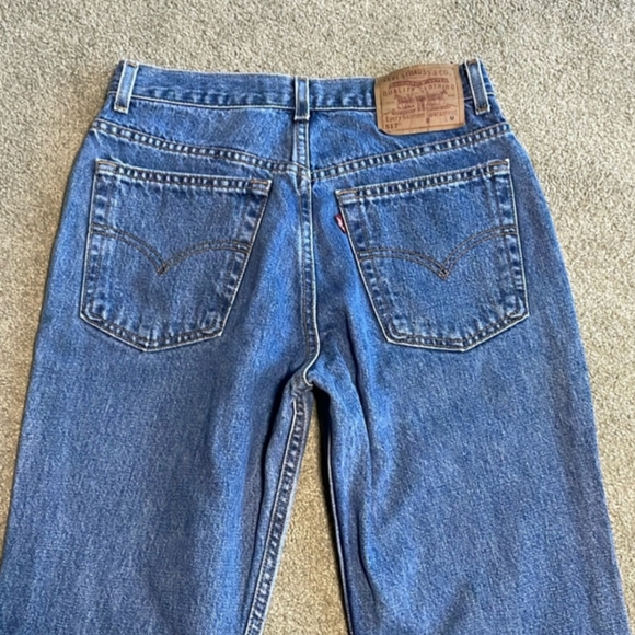 VINTAGE LEVI 517 bootcut jeans - sz 27 / 9 jr - Picture 8 of 11